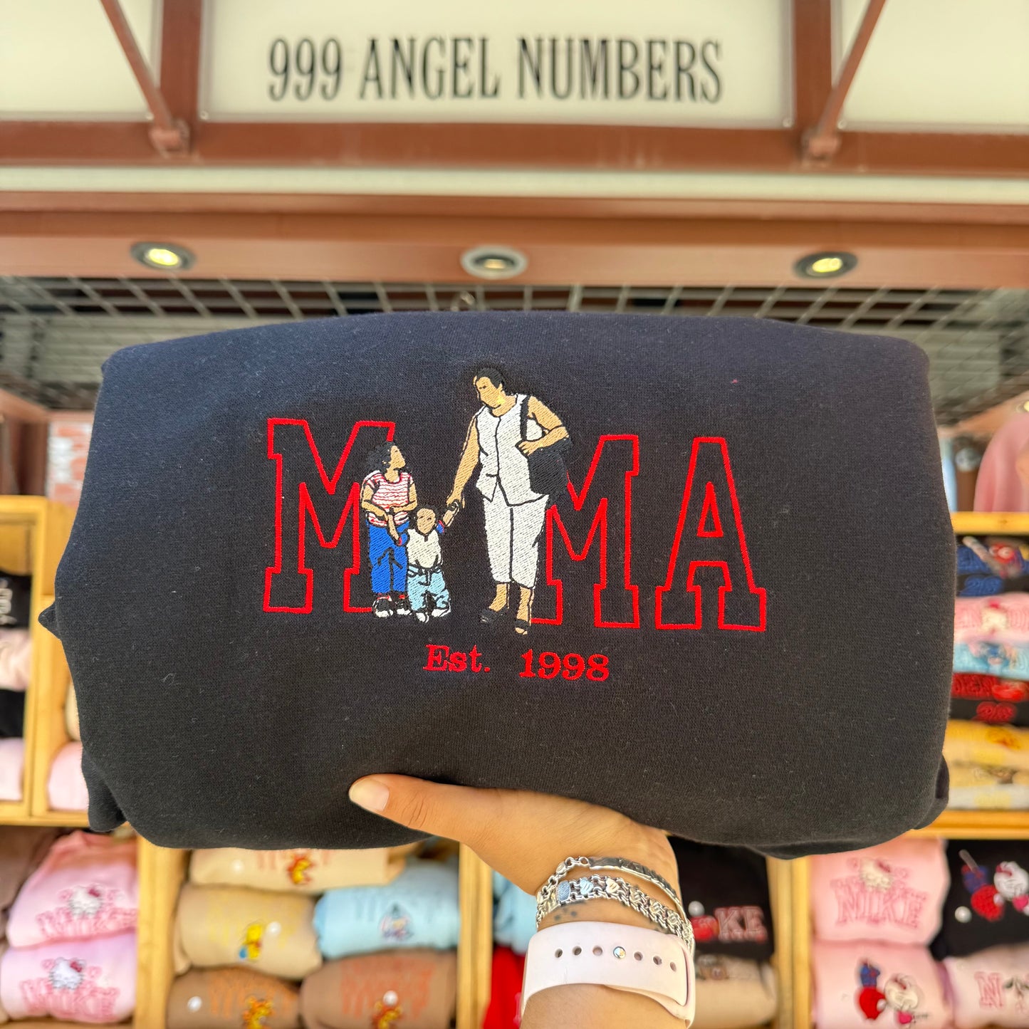 Custom MOM 3 Person Portrait Sweater