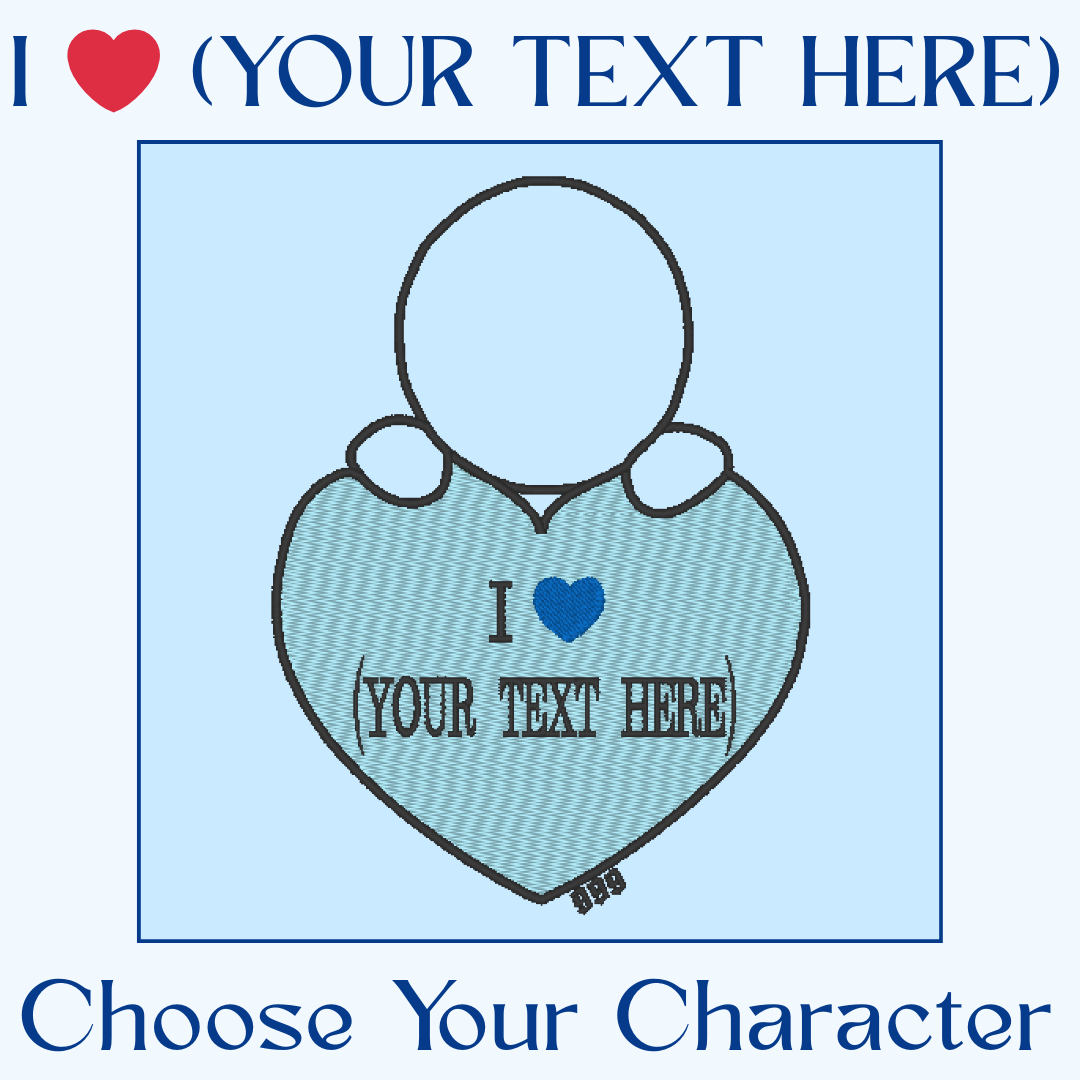 Custom "I ❤️" Character Sweater