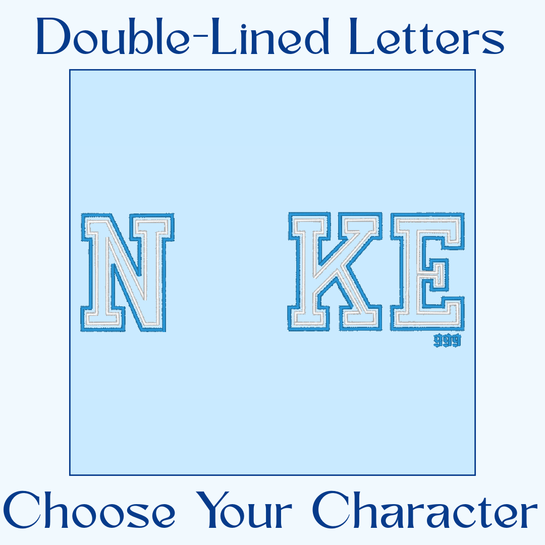 Custom Character+Double Line Letters Sweater