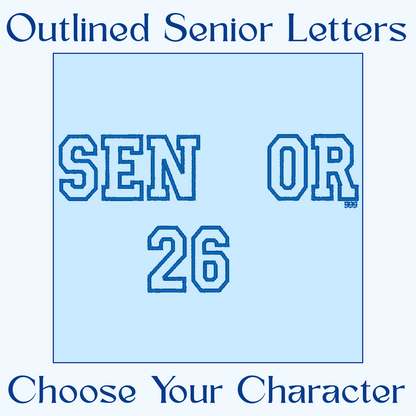 Custom Character+Senior OUTLINED Sweater