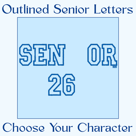 Custom Character+Senior OUTLINED Sweater