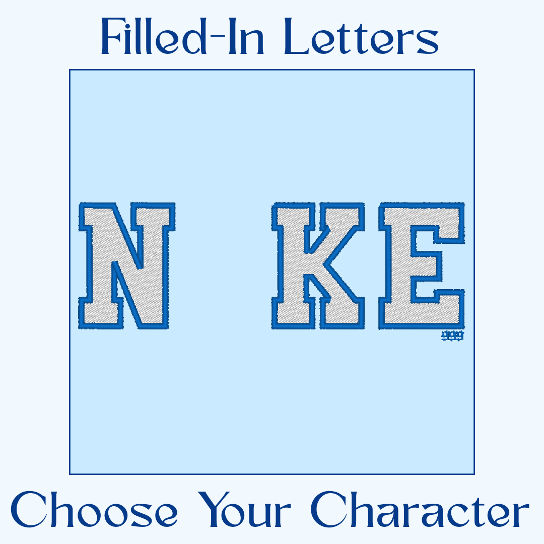 Custom Character+Filled In Letters Sweater