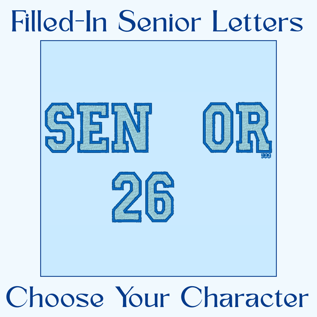Custom Character+Senior FILLED IN Sweater