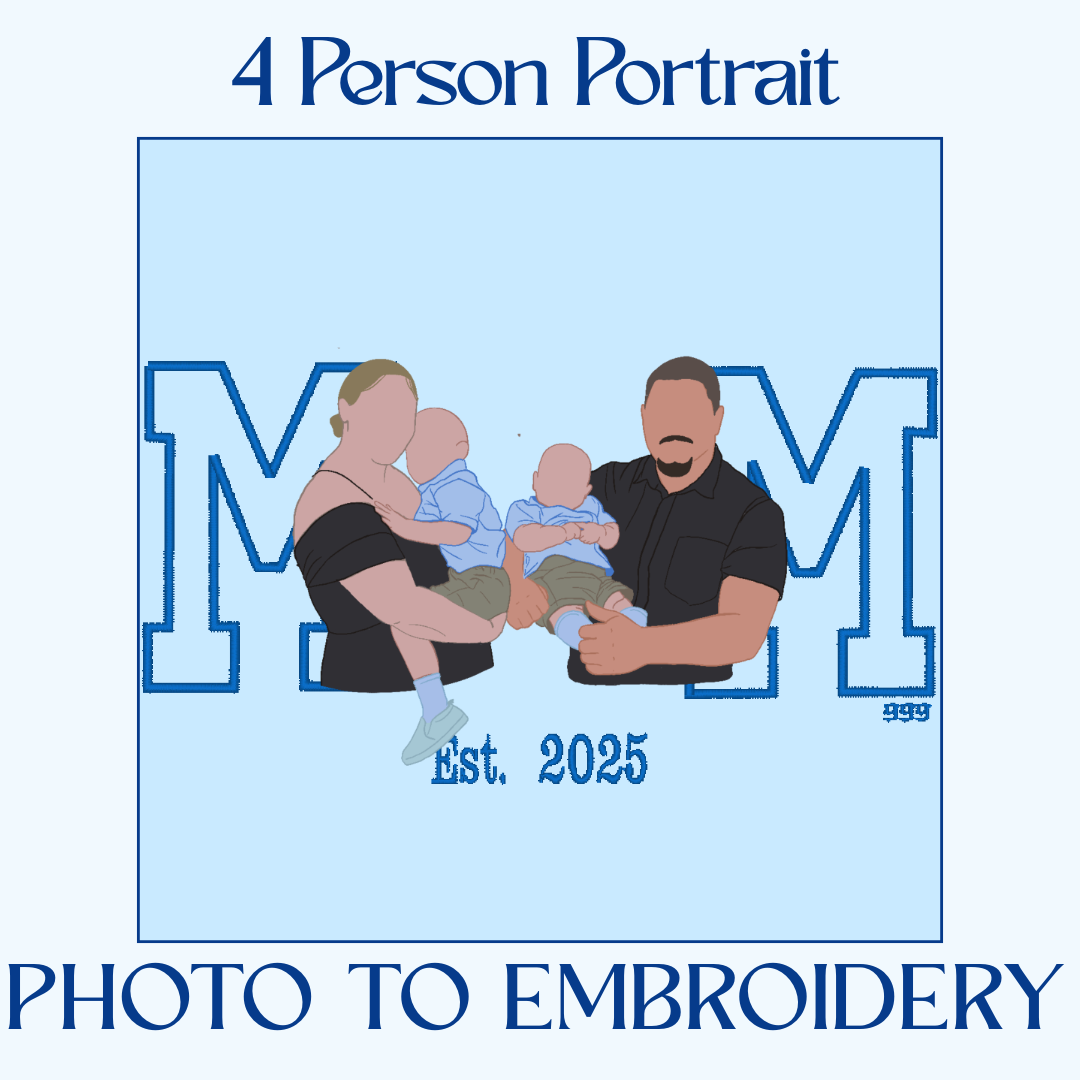 Custom MOM 4 Person Portrait Sweater