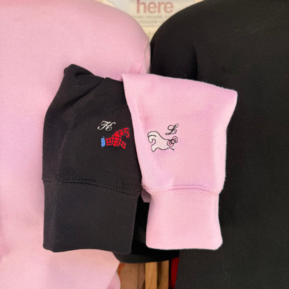 Matching Hand Hearts Sleeve Detail Add-On