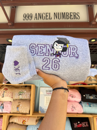 Custom Character+Senior OUTLINED Sweater