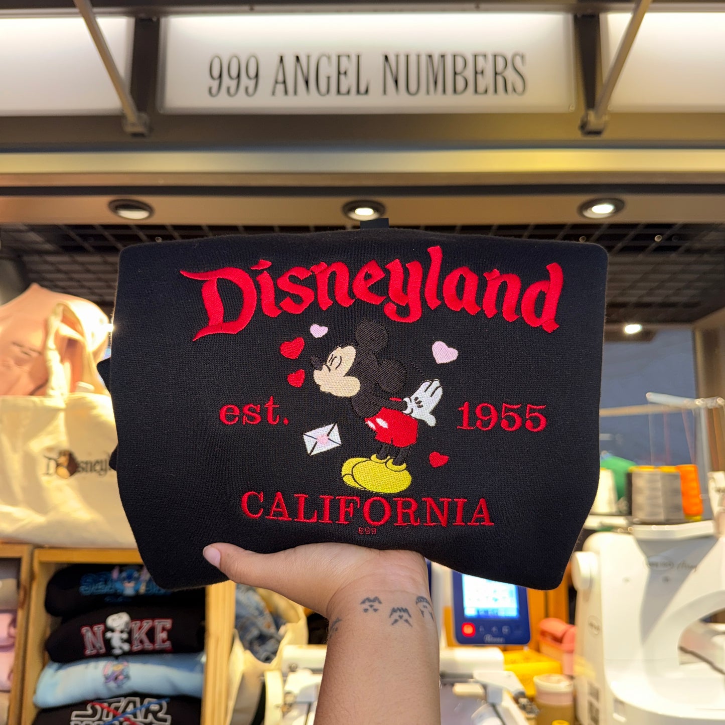 Mouse Boy Park CA Embroidered Sweater