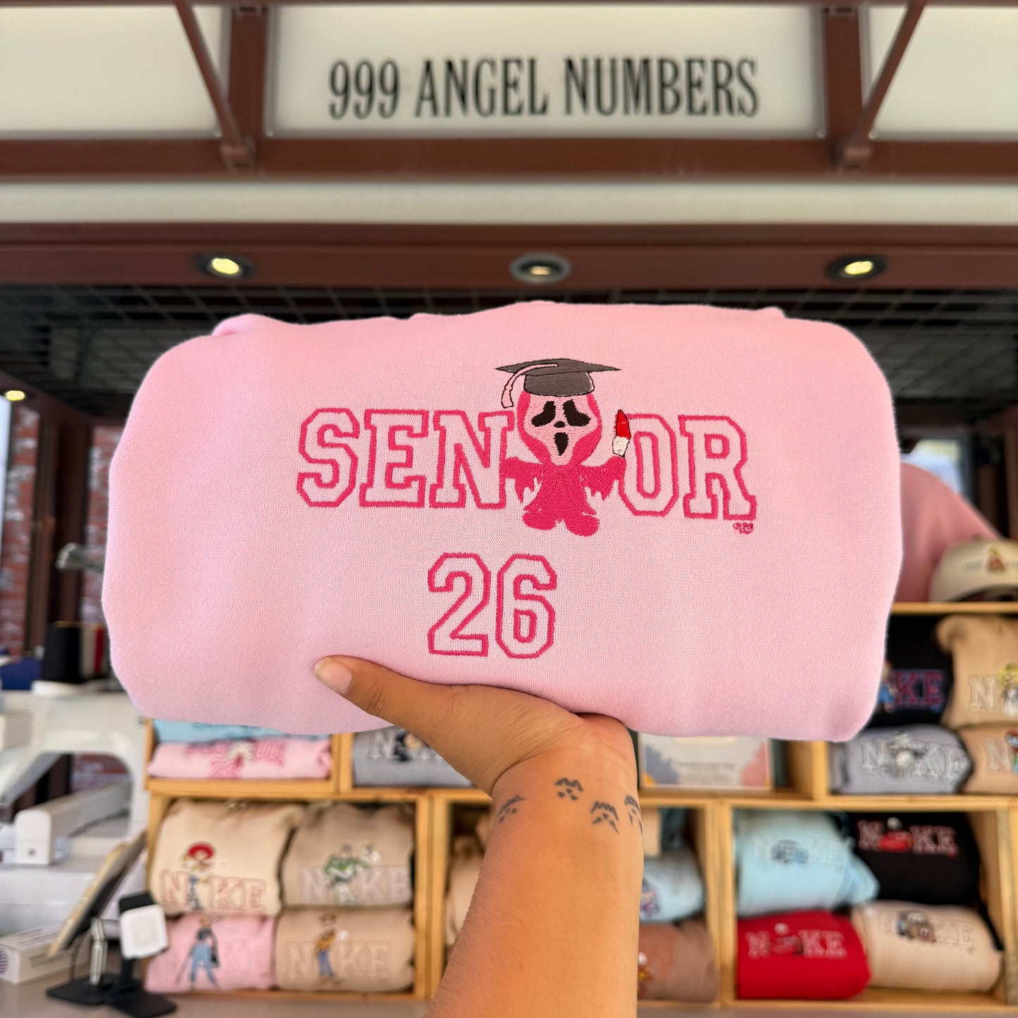 Custom Character+Senior OUTLINED Sweater