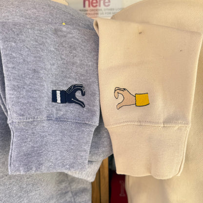 Matching Hand Hearts Sleeve Detail Add-On