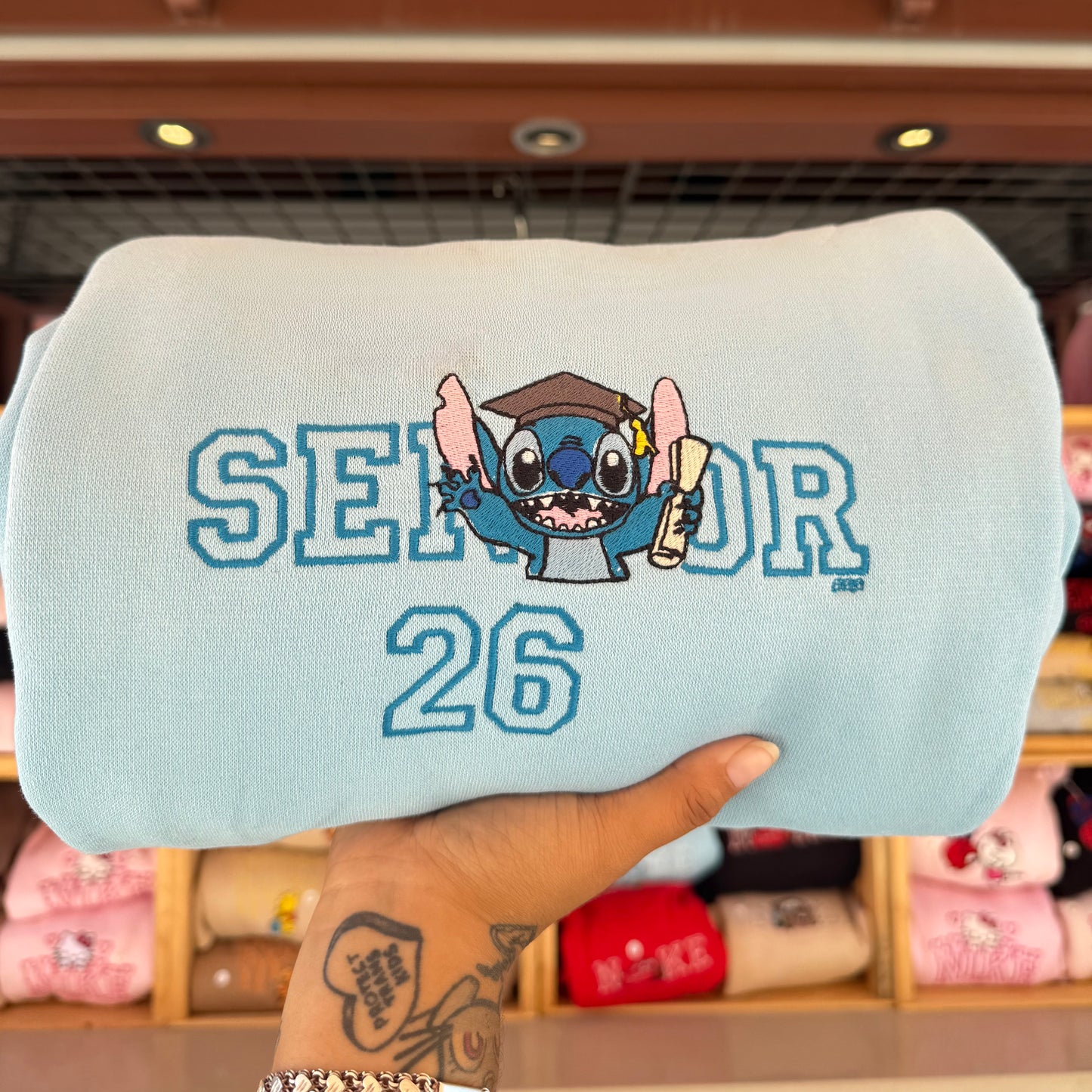 Senior Alien Blue Sweater