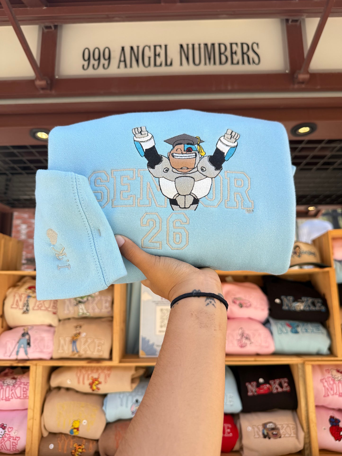 Custom Character+Senior OUTLINED Sweater