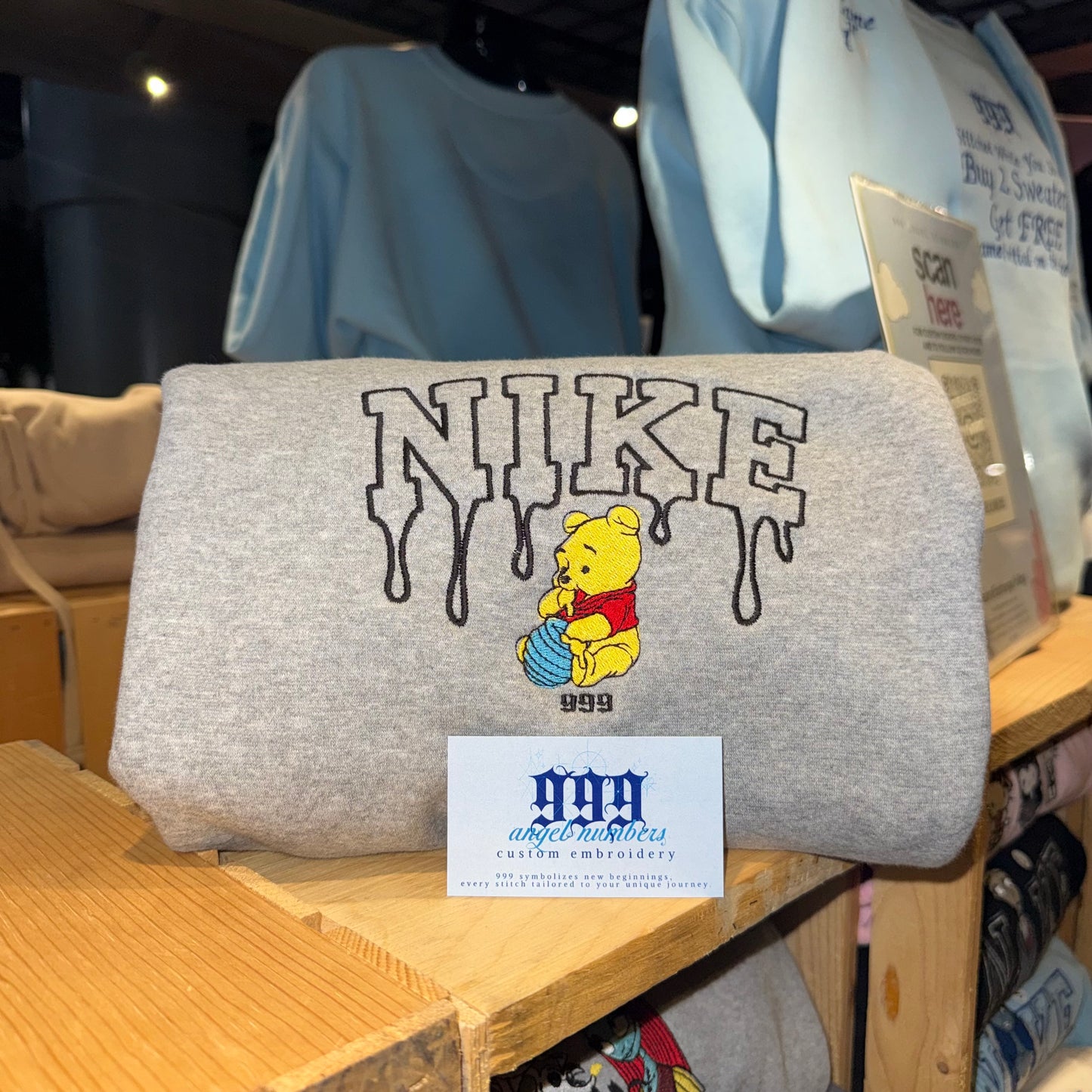 Custom Character+Outline Letters Sweater