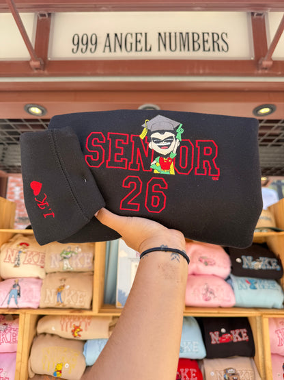 Custom Character+Senior OUTLINED Sweater