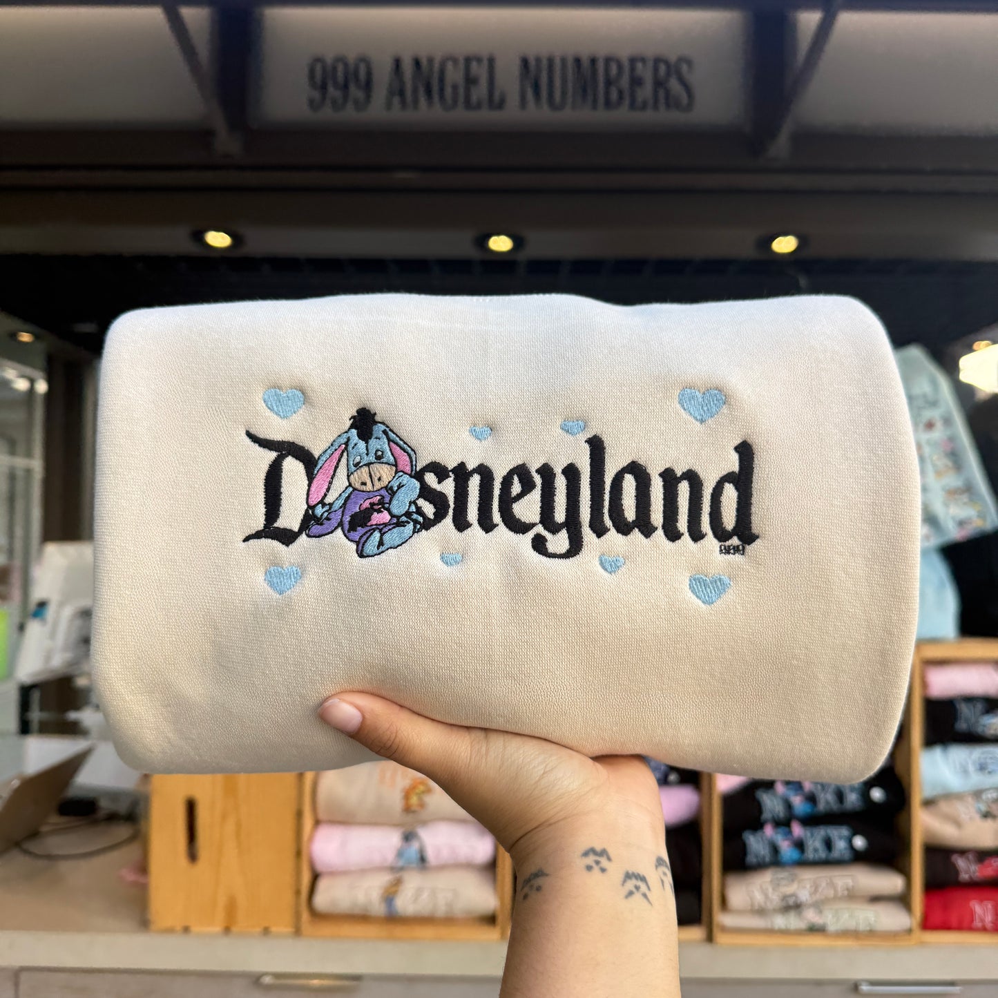 Donkey Hearts Embroidered Sweater