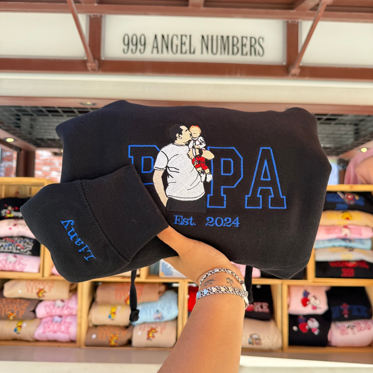 Custom DAD 2 Person Portrait Sweater