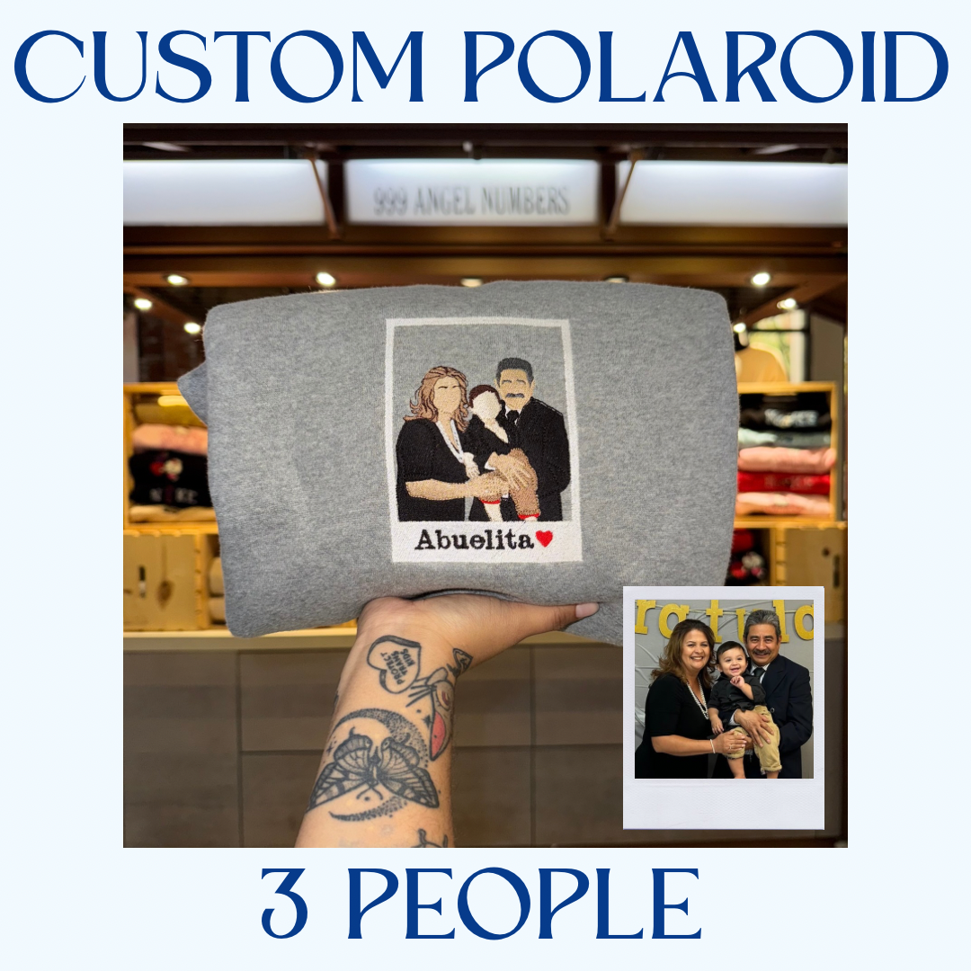 Custom 3 Person Polaroid Sweater
