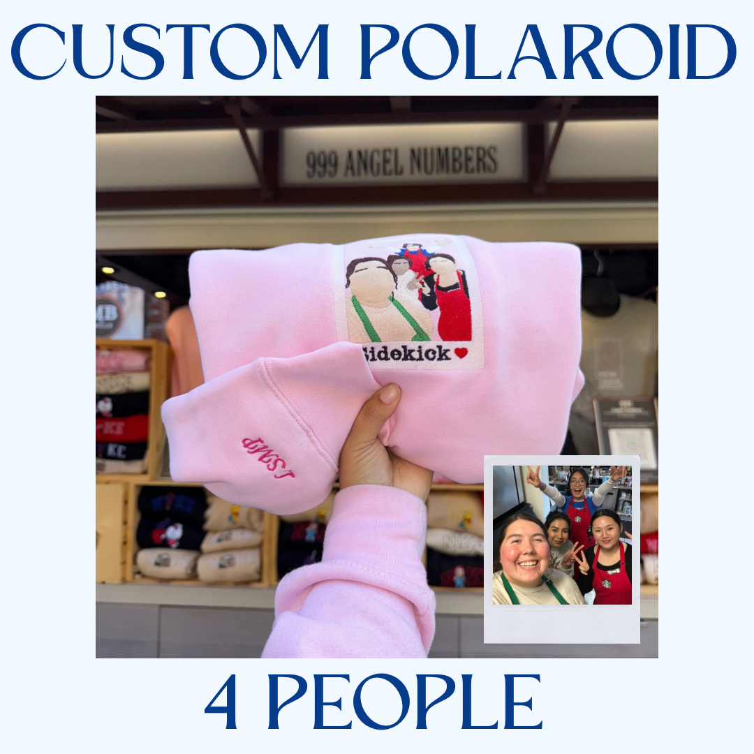Custom 4 Person Polaroid Sweater