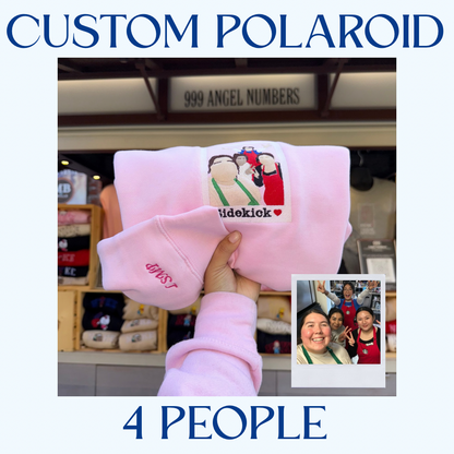 Custom 4 Person Polaroid Sweater